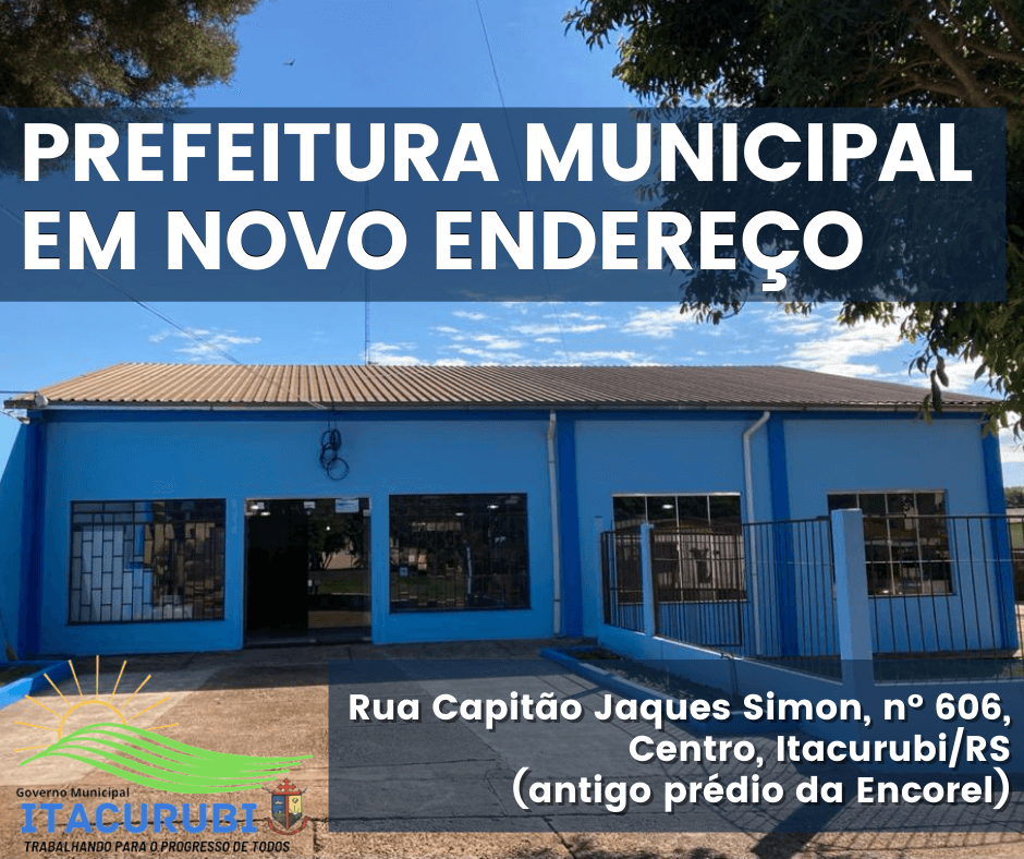 PREFEITURA MUDA DE ENDEREÇO